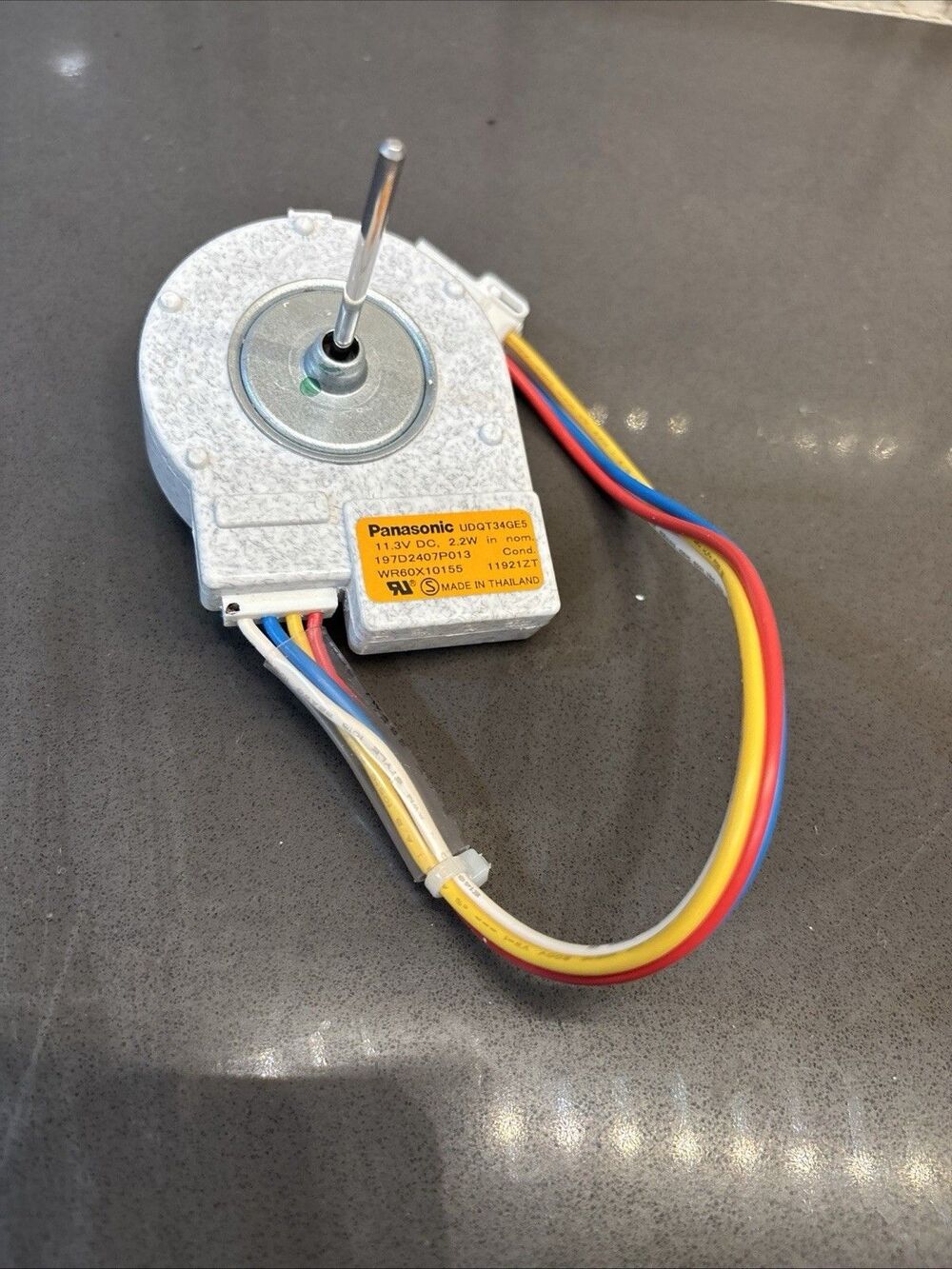 GE Panasonic Refrigerator Condenser Fan Motor WR60X10155 UDQT34GE5 WR60X10209